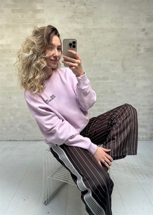 Baggy pin stripe track buks Mocca HAUTE L\'AMITIÈ